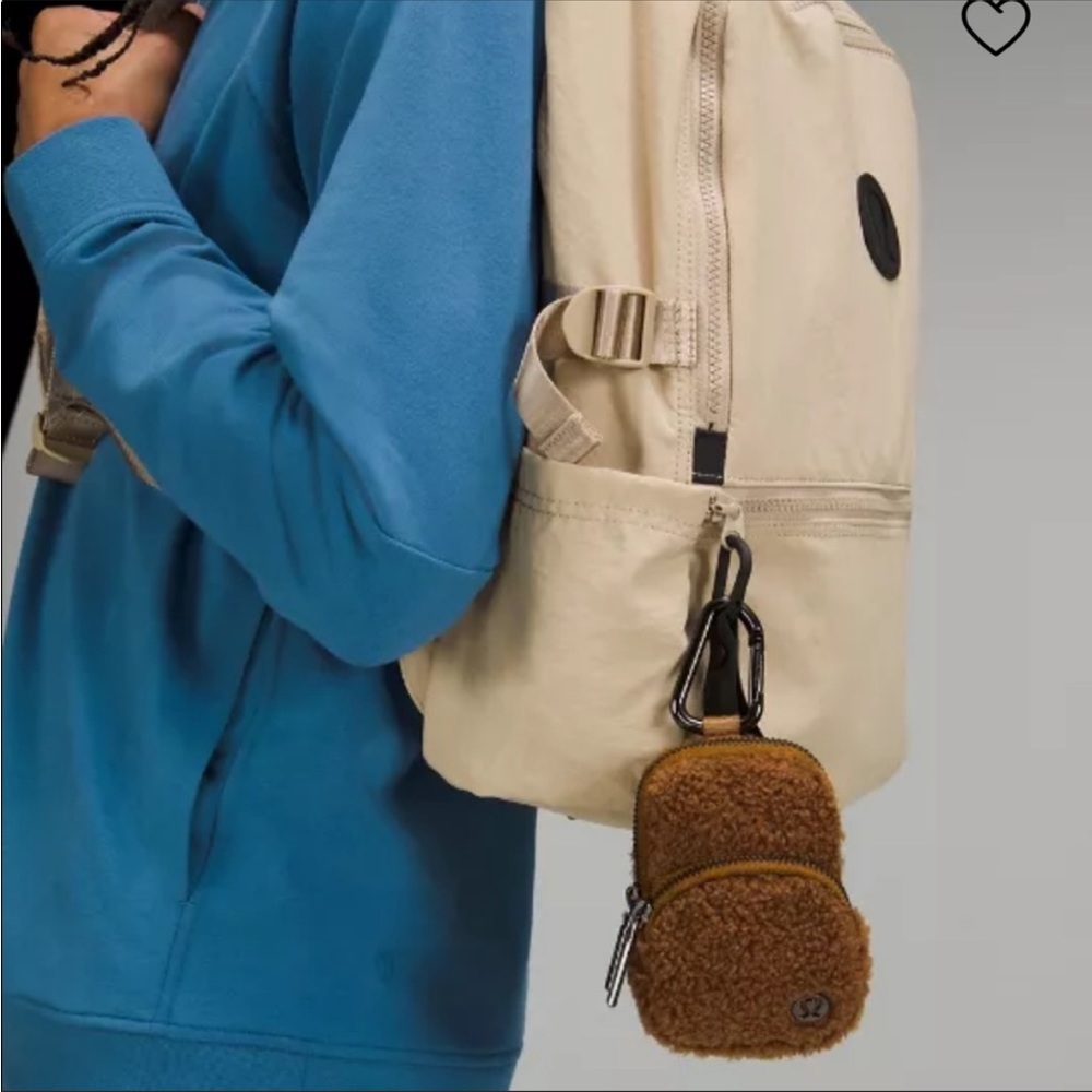 Lululemon Nano Clip-On Fleece Backpack Burnt Caramel
